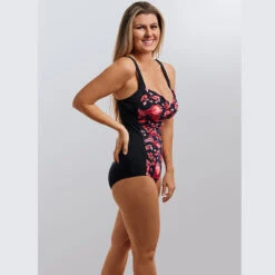 Swimwear Shop -Swimwear Shop funkita acacia rose ladies ruched one piece 2