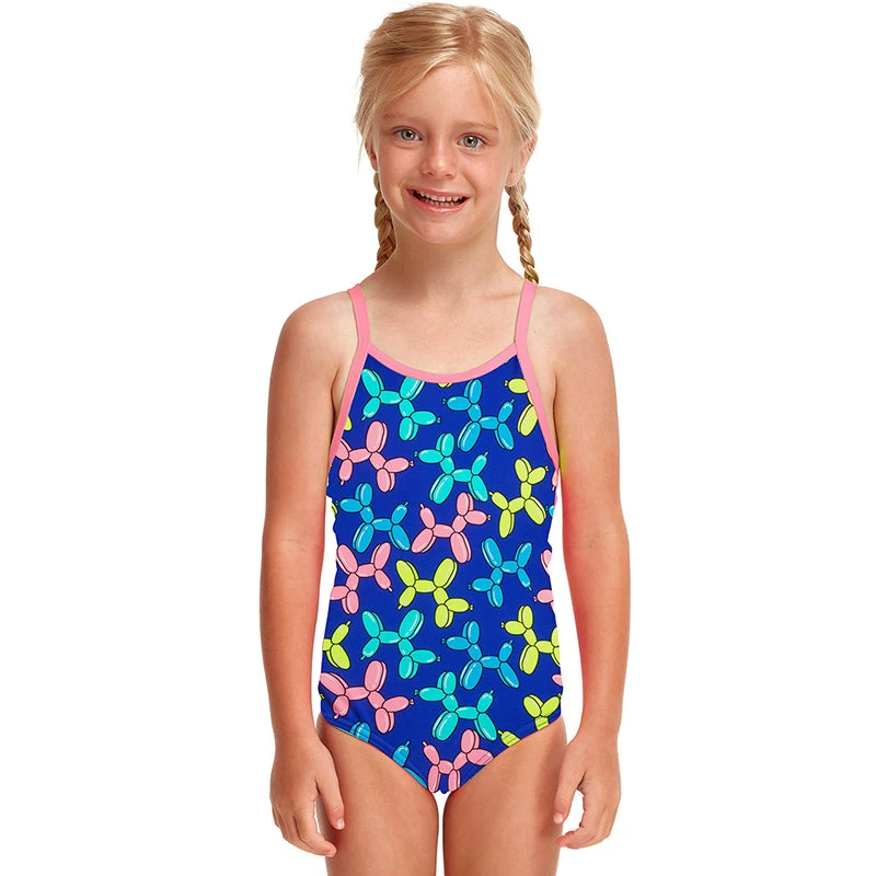Funkita - Balloon Dog - Toddler Girls Printed One Piece 1 Funkita - Balloon Dog - Toddler Girls Printed One Piece