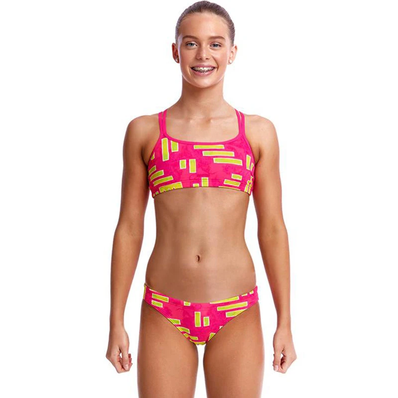Funkita - Bar Bar - Girls Criss Cross Two Piece 1 Funkita - Bar Bar - Girls Criss Cross Two Piece