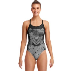 Funkita - Bear Bum - Ladies Diamond Back One Piece