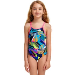 Funkita - Bel Air Beats - Toddler Girls Printed One Piece