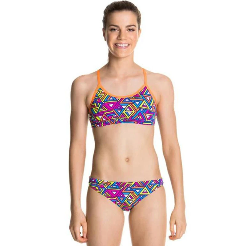 Funkita - Half Pipe - Girls Racerback Two Piece 1 Funkita - Half Pipe - Girls Racerback Two Piece