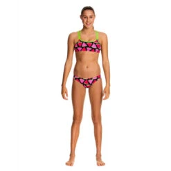 Funkita - Melon Crush - Girls Criss Cross Two Piece 7 Funkita - Melon Crush - Girls Criss Cross Two Piece -Swimwear Shop funkita bikini girls swimwear melon crush criss cross two piece 4