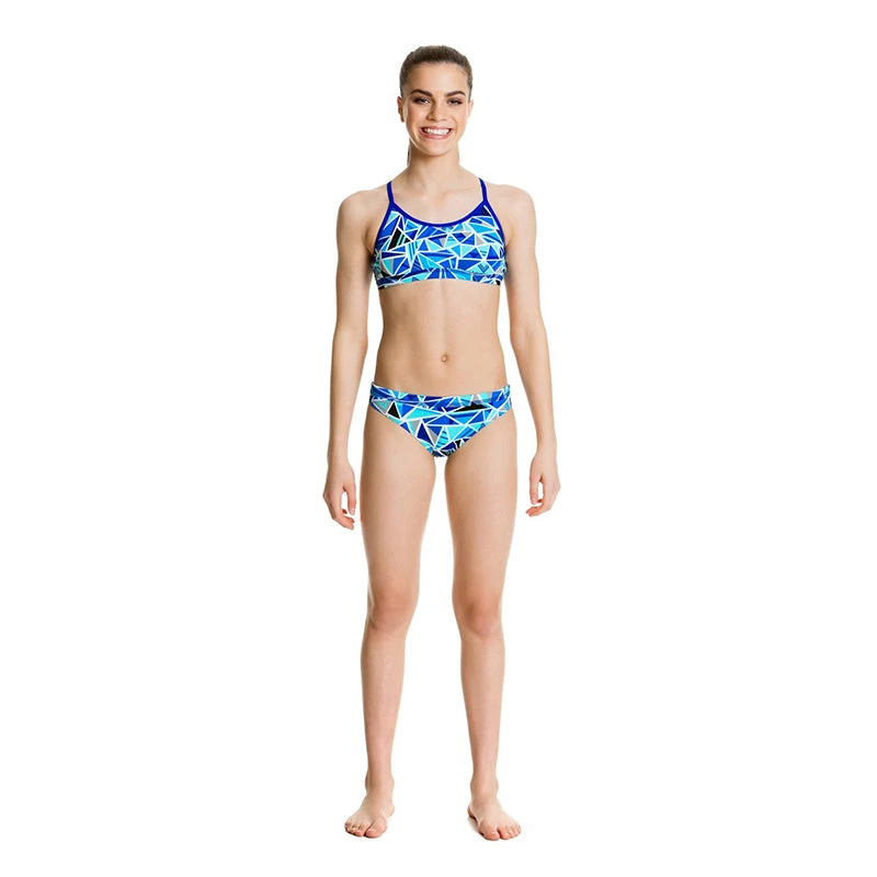 Funkita - Shattered - Girls Racerback Two Piece 4 Funkita - Shattered - Girls Racerback Two Piece - Image 4