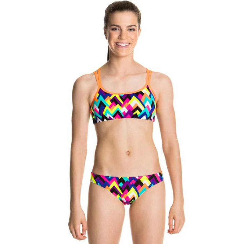 Funkita - Tip Top - Girls Criss Cross Back Two Piece 1 Funkita - Tip Top - Girls Criss Cross Back Two Piece