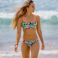 Funkita - Crazy Cracks - Ladies Bibi Banded Brief -Swimwear Shop funkita bikini ladies swimwear crazy cracks bibi banded brief 6