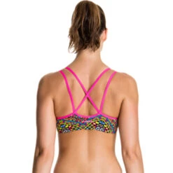 Funkita - Wild Fire - Ladies Bikini Criss Cross Top -Swimwear Shop funkita bikini ladies swimwear wild fire criss cross top 3