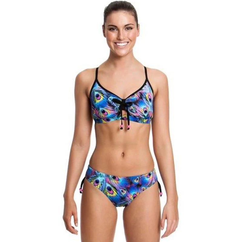 Funkita - Peacock Paradise - Ladies Tie Detail Brief 3 Funkita - Peacock Paradise - Ladies Tie Detail Brief - Image 3