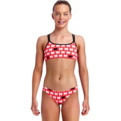 Funkita - Black Sheep - Girls Criss Cross Two Piece