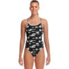 Funkita - Black Swan - Ladies Diamond Back One Piece