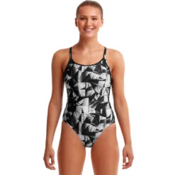 Funkita - Black Tint - Ladies Diamond Back One Piece