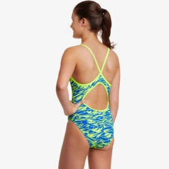 Funkita - Blizzard Blitz - Girls Diamond Back One Piece 8 Funkita - Blizzard Blitz - Girls Diamond Back One Piece -Swimwear Shop funkita blizzard blitz girls diamond back one piece 4