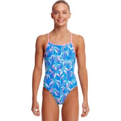 Funkita - BooBam Blue - Girls Diamond Back One Piece