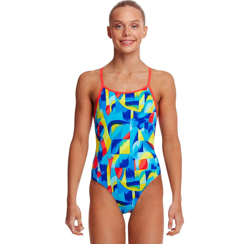 Funkita - Brushed Up - Girls Diamond Back One Piece 1 Funkita - Brushed Up - Girls Diamond Back One Piece