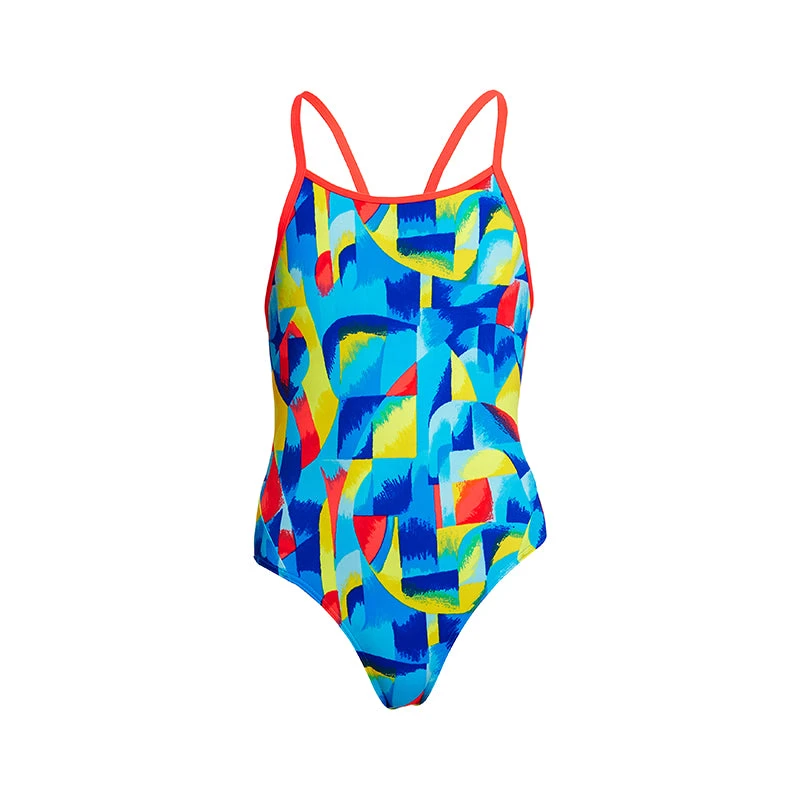 Funkita - Brushed Up - Girls Diamond Back One Piece 2 Funkita - Brushed Up - Girls Diamond Back One Piece - Image 2