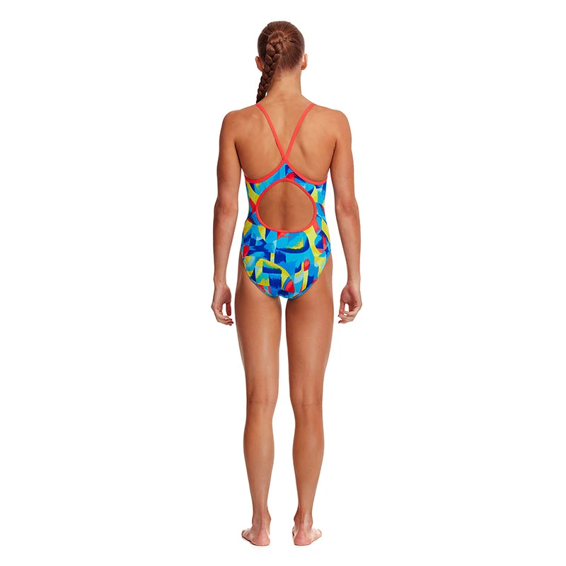 Funkita - Brushed Up - Girls Diamond Back One Piece 3 Funkita - Brushed Up - Girls Diamond Back One Piece - Image 3