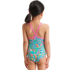 Funkita - Bush Babies - Toddler Girl's Eco Printed One Piece 5 Funkita - Bush Babies - Toddler Girl's Eco Printed One Piece -Swimwear Shop funkita bush babies toddler girls eco printed one piece 3