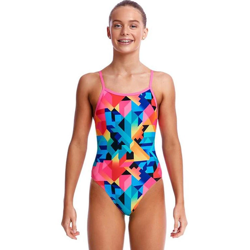 Funkita - Colour Burst - Girls Single Strap One Piece 1 Funkita - Colour Burst - Girls Single Strap One Piece