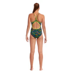 Funkita - Colour Run - Ladies Eco Diamond Back One Piece -Swimwear Shop funkita colour run ladies eco diamond back one piece 3