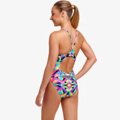 Funkita - Crystal Eyes - Girls Diamond Back One Piece -Swimwear Shop funkita crystal eyes girls diamond back one piece 4