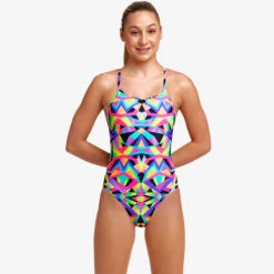 Funkita - Crystal Eyes - Girls Diamond Back One Piece -Swimwear Shop funkita crystal eyes girls diamond back one piece 5