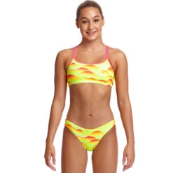 Funkita - Custard Tart - Girls Criss Cross Two Piece
