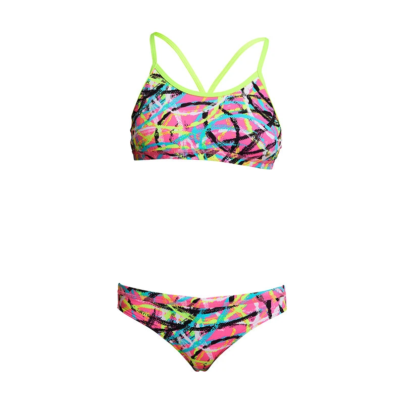 Funkita - Donut Delight - Girls Racerback Two Piece 2 Funkita - Donut Delight - Girls Racerback Two Piece - Image 2