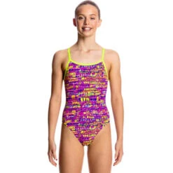 Funkita - Dotty Dash - Girls Single Strap One Piece