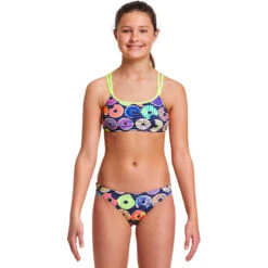 Funkita - Dunking Donuts - Girls Criss Cross Two Piece
