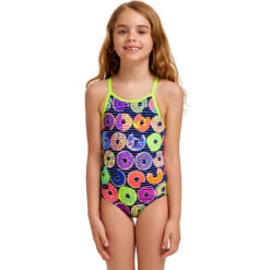 Funkita - Dunking Donuts - Toddlers Girls Printed One Piece