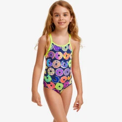 Funkita - Dunking Donuts - Toddlers Girls Printed One Piece 5 Funkita - Dunking Donuts - Toddlers Girls Printed One Piece -Swimwear Shop funkita dunking donuts toddlers girls printed one piece 3