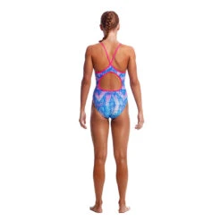 Funkita - Dye Tie - Girls Diamond Back One Piece -Swimwear Shop funkita dye tie girls diamond back one piece 2