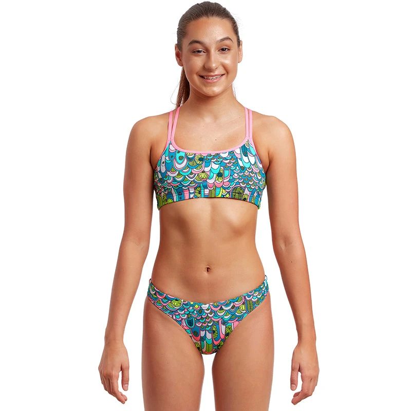 Funkita - Feather Fairy - Girls Criss Cross Two Piece 1 Funkita - Feather Fairy - Girls Criss Cross Two Piece