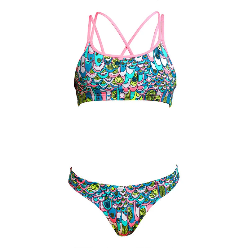 Funkita - Feather Fairy - Girls Criss Cross Two Piece 2 Funkita - Feather Fairy - Girls Criss Cross Two Piece - Image 2