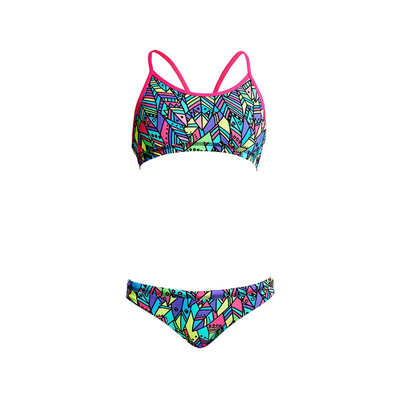 Funkita - Feather Fiesta - Girls Racerback Two Piece 2 Funkita - Feather Fiesta - Girls Racerback Two Piece - Image 2