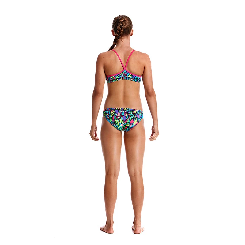 Funkita - Feather Fiesta - Girls Racerback Two Piece 3 Funkita - Feather Fiesta - Girls Racerback Two Piece - Image 3