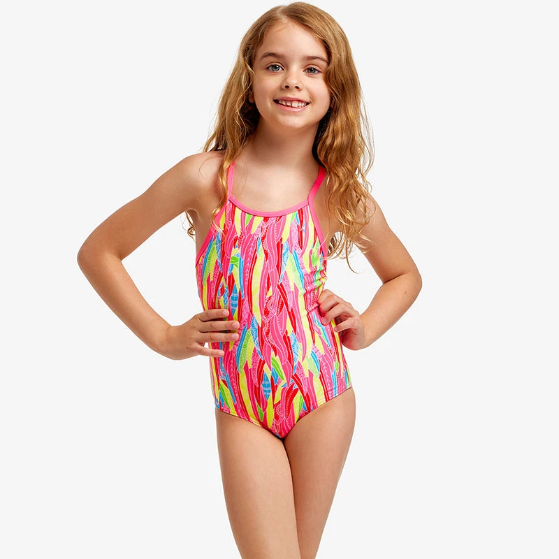 Funkita - Feather Flock - Toddler Girls Eco Printed One Piece 5 Funkita - Feather Flock - Toddler Girls Eco Printed One Piece - Image 5