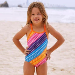 Funkita - Fine Lines - Toddlers Girls One Piece -Swimwear Shop funkita fine lines toddlers girls one piece 5