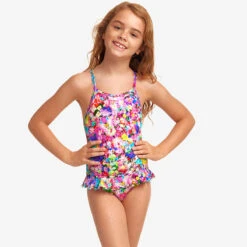 Funkita - Garden Party - Toddler Girl's Belted Frill One Piece -Swimwear Shop funkita garden party toddler girls belted frill one piece 4
