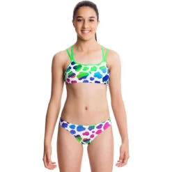 Funkita - Blue Moo - Girls Criss Cross Two Piece