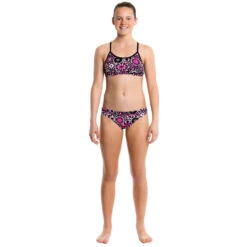 Funkita - Petals Of Paris - Girls Racerback Two Piece 5 Funkita - Petals Of Paris - Girls Racerback Two Piece -Swimwear Shop funkita girls swimwear petals of paris two piece 3