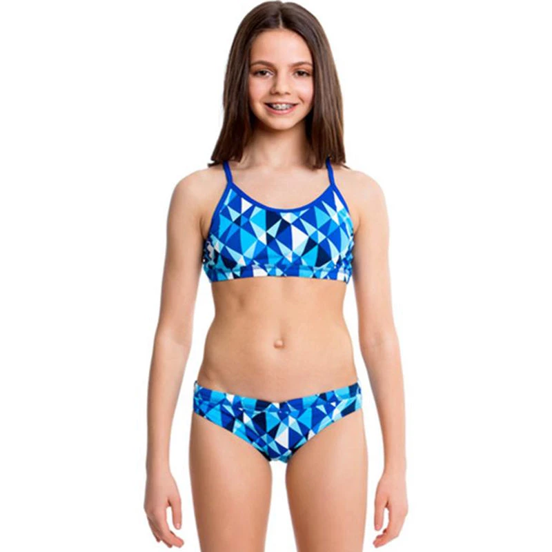 Funkita - Platinum Power - Girls Racerback Two Piece 1 Funkita - Platinum Power - Girls Racerback Two Piece