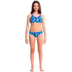 Funkita - Platinum Power - Girls Racerback Two Piece 7 Funkita - Platinum Power - Girls Racerback Two Piece -Swimwear Shop funkita girls swimwear platinum power two piece 4