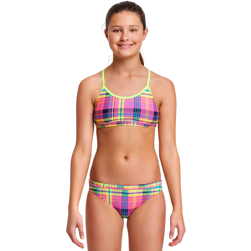 Funkita - Happy Highlander - Girls Racerback Two Piece 1 Funkita - Happy Highlander - Girls Racerback Two Piece