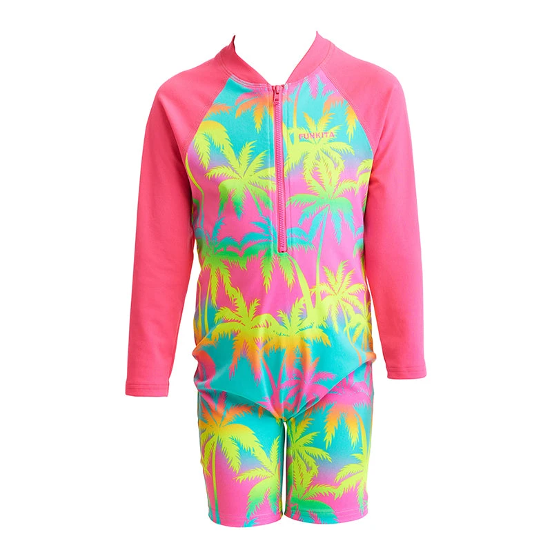 Funkita - Hawaiian Heaven - Toddler Girl's Go Jump Suit 2 Funkita - Hawaiian Heaven - Toddler Girl's Go Jump Suit - Image 2