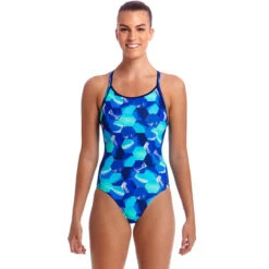 Funkita - Hex Pistols - Ladies Diamond Back One Piece