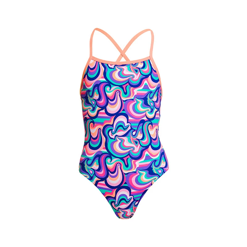 Funkita - Ice Cream Queen - Girls Eco Strapped In One Piece 2 Funkita - Ice Cream Queen - Girls Eco Strapped In One Piece - Image 2
