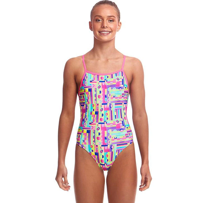 Funkita - Jiggy Saw - Girls Tie Me Tight One Piece 1 Funkita - Jiggy Saw - Girls Tie Me Tight One Piece