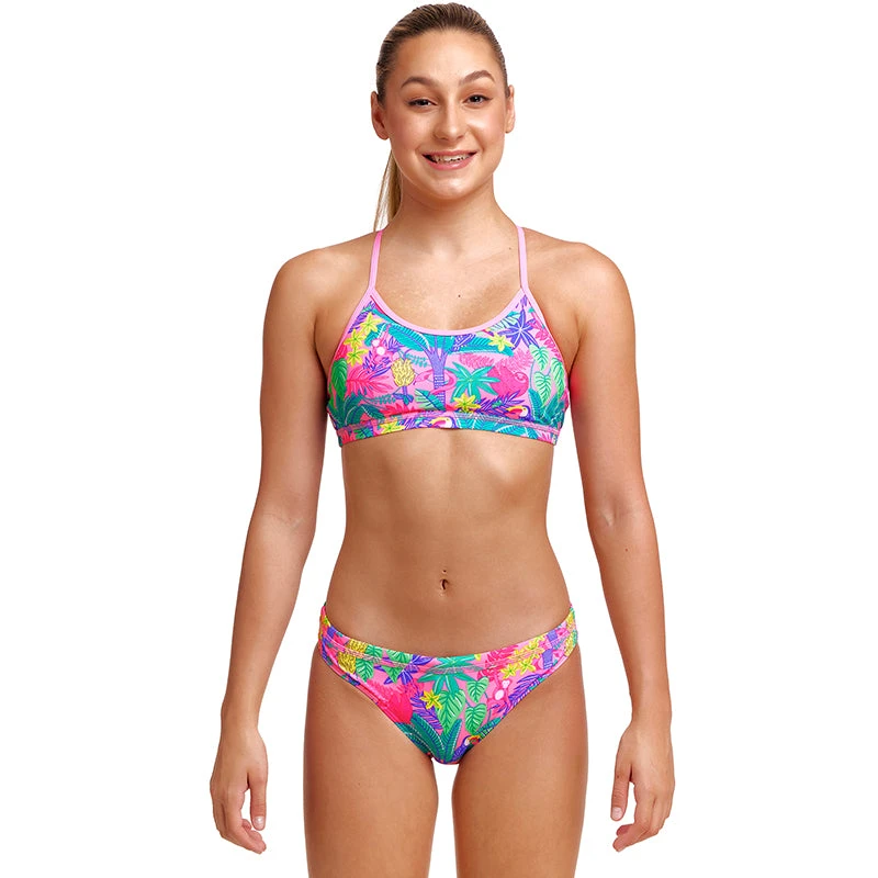 Funkita - Jungle Party - Girls Racerback Two Piece 1 Funkita - Jungle Party - Girls Racerback Two Piece