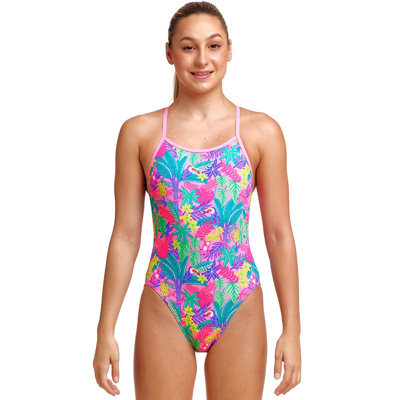 Funkita - Jungle Party - Girls Single Strap One Piece 1 Funkita - Jungle Party - Girls Single Strap One Piece